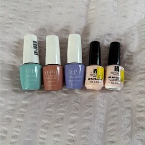OPI & Red Carpet Gel Nail Polish Set - Mint, Mauve, Lavender, Nude Shades